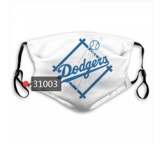 2020 Los Angeles Dodgers Dust mask with filter 78->mlb dust mask->Sports Accessory